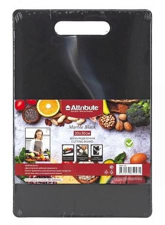 ATTRIBUTE ABX145 Доска разделочная MARBLE Black 20х30см