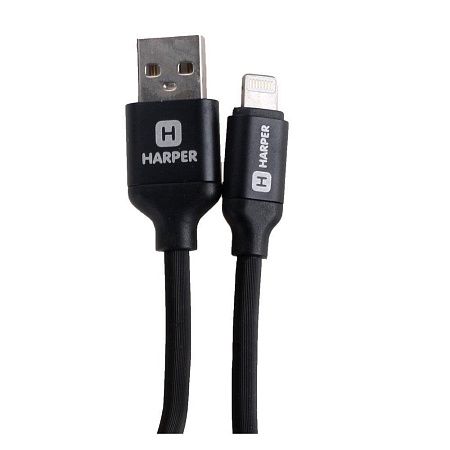 Кабель соединительный Harper SCH-530 (USB 2.0 A-Lightning 8P) черный 1 м