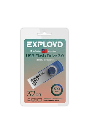 USB flash Exployd 590,(USB 3.0/32 Гб)-синий ()