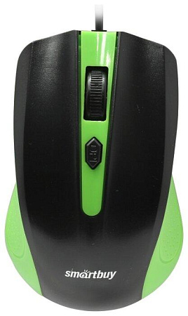 Мышь SmartBuy ONE 352 (USB,зеленый, черный)/(SBM-352-GK)