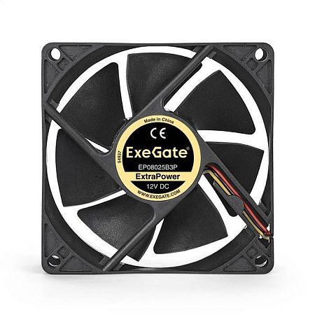 Вентилятор ExeGate ExtraPower EP08025B3P (2300 об/мин , 80x80x25 мм,3-pin)