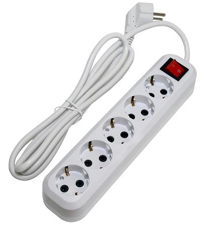 Сетевой фильтр 5BITES SP5W-330 3 м, белый