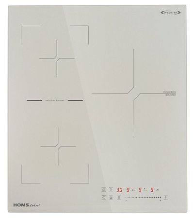 Варочная панель HOMSair HIC43SBG Inverter (белый)(индукционная варочная поверхность)
